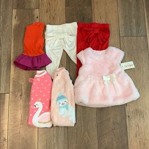 6 piece baby girl 6month package winter